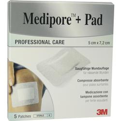 MEDIPORE + PAD 3M 5X7.2CM